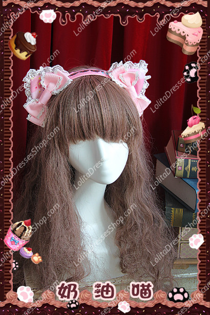 Sweet Cotten Cream Cat sweety KC Infanta Headband