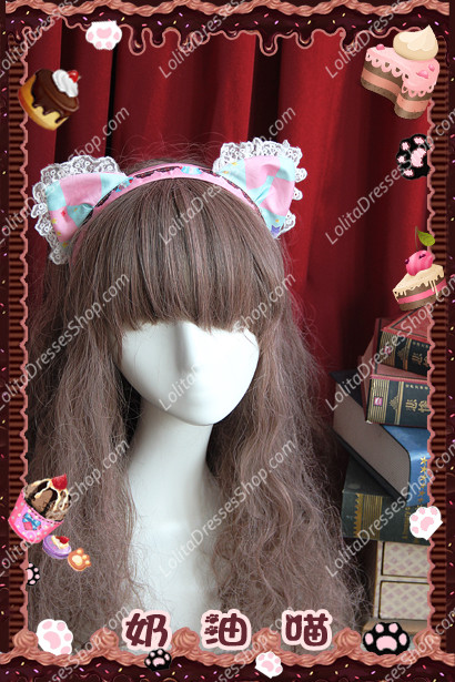 Sweet Cotten Cream Cat sweety KC Infanta Headband