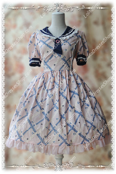 Sweet Cotten Summer Navy sweety KC Infanta Dress