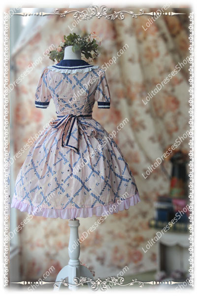 Sweet Cotten Summer Navy sweety KC Infanta Dress