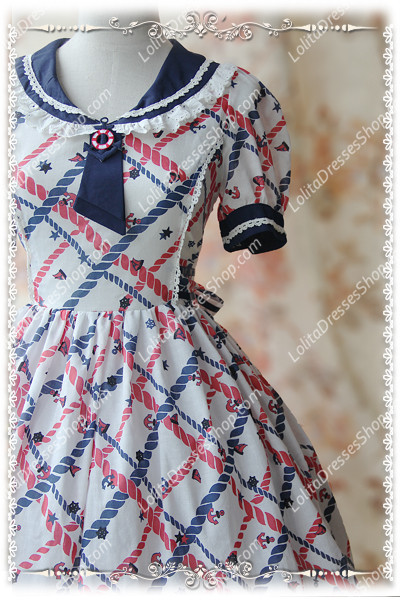 Sweet Cotten Summer Navy sweety KC Infanta Dress