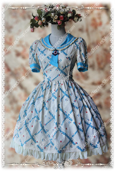 Sweet Cotten Summer Navy sweety KC Infanta Dress