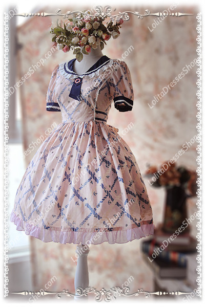 Sweet Cotten Summer Navy sweety KC Infanta Dress