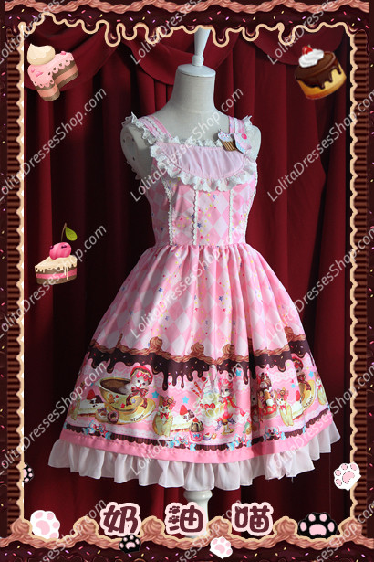Sweet Cotten Cream Cat sweety KC Infanta Short sleeve Blouse Outfit Dress