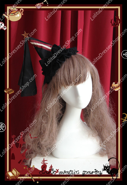 Sweet Cotten Dark Magic Party Infanta Lolita Wizard Hat