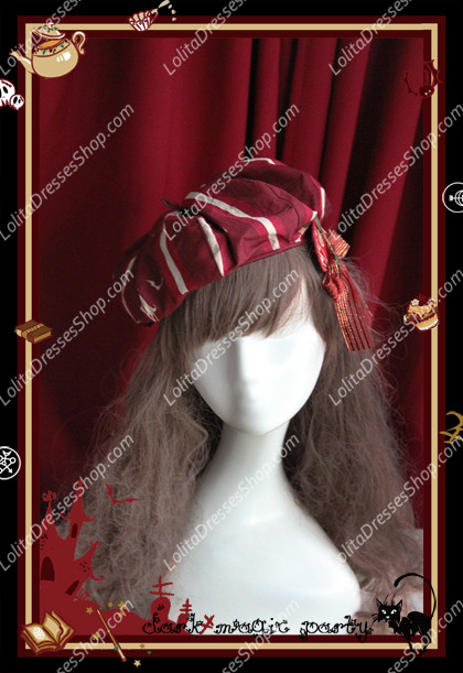 Sweet Cotten Black Magic Party Infanta Lolita Beret Hat