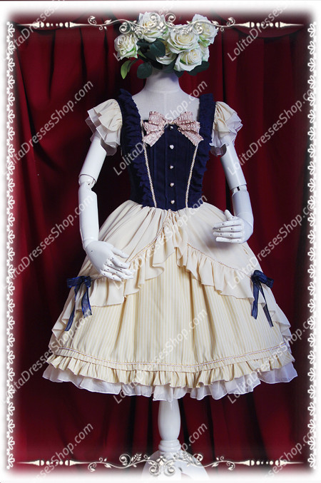 Sweet Cotten Infanta JSK Ruffles Bow Lolita Dress