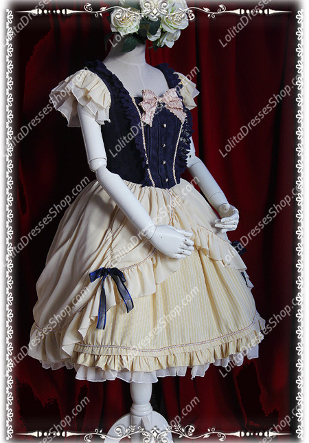 Sweet Cotten Infanta JSK Ruffles Bow Lolita Dress