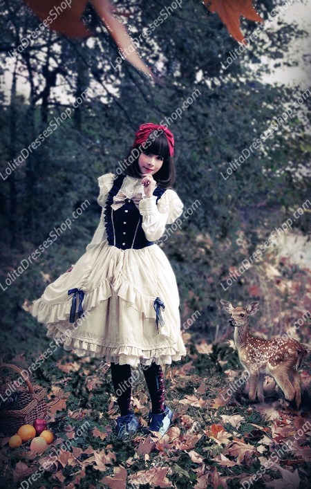 Sweet Cotten Infanta JSK Ruffles Bow Lolita Dress