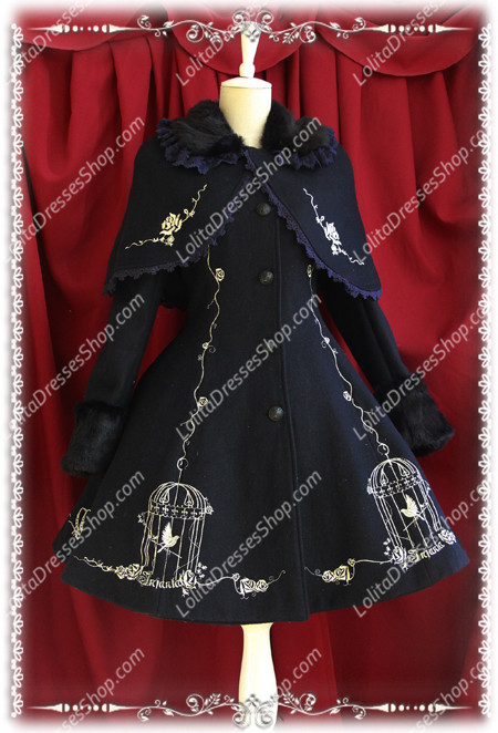 HOT NEW Infanta Lolita Cashmere Cape Coat