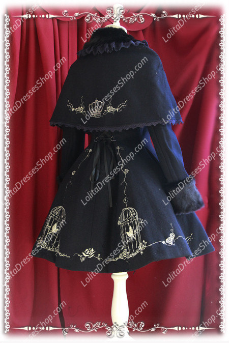 HOT NEW Infanta Lolita Cashmere Cape Coat