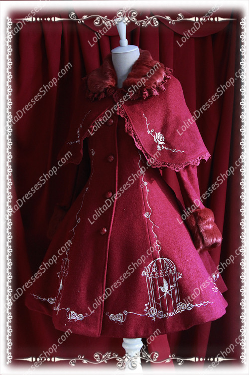 HOT NEW Infanta Lolita Cashmere Cape Coat