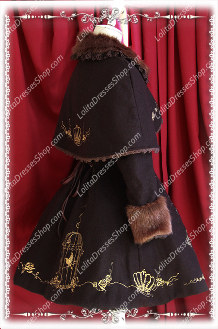 HOT NEW Infanta Lolita Cashmere Cape Coat