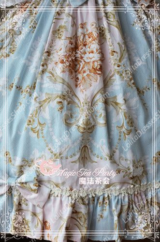 Cotten Sweet Magic Tea Party Flower Knot JSK Lolita Dress