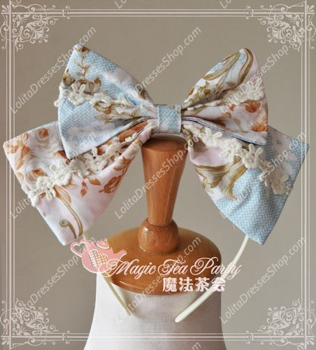 Cotten Sweet Magic Tea Party Flower Knot JSK Lolita Headband