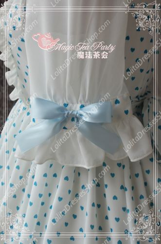 Cotten Sweet Magic Tea Party Summer OP Print Knot JSK Lolita Dress