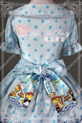Cotten Sweet Magic Tea Party The rabbits of easter Knot Lolita Dress