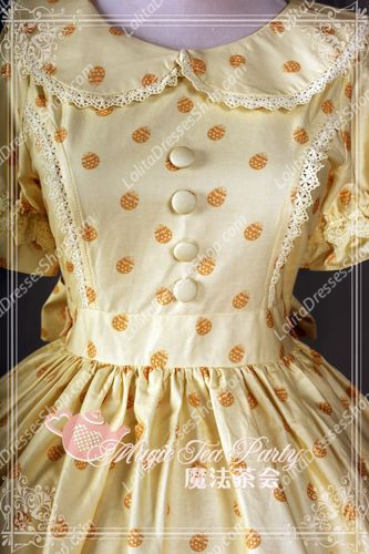 Cotten Sweet Magic Tea Party The rabbits of easter Knot Lolita Dress