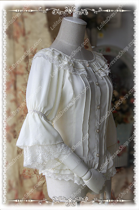 Sweet Cotten Fairy Dance Infanta Lolita Shirt