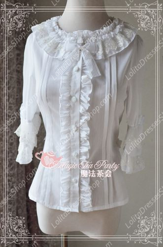 Sweet Magic Tea Party JK Floral Knot Lolita Blouse