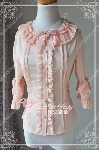 Sweet Magic Tea Party JK Floral Knot Lolita Blouse