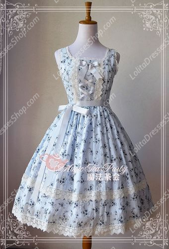 Cheap Sweet Magic Tea Party JSK Floral Piece of Flower Knot Lolita ...