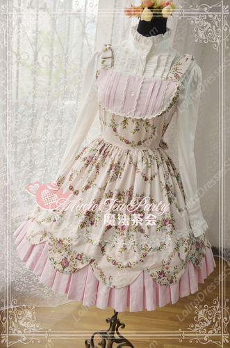 Sweet Magic Tea Party JSK Floral Spring Knot Lolita Dress