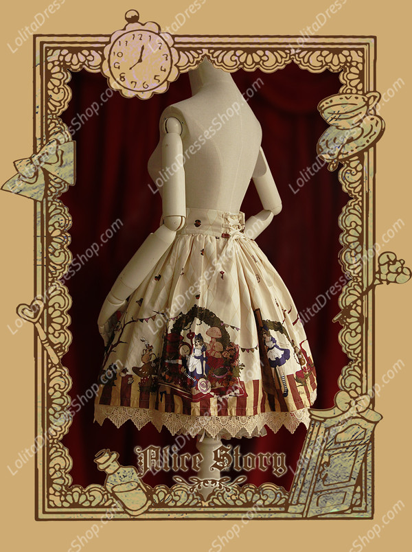 Sweet Cotten Print Alice Story Infanta Lolita JSK