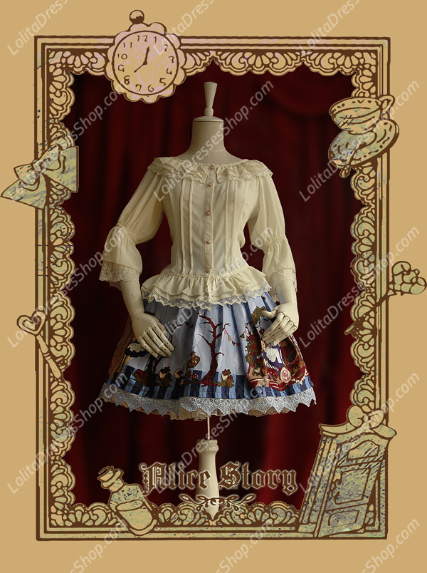 Sweet Cotten Print Alice Story Infanta Lolita JSK