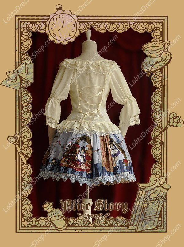 Sweet Cotten Print Alice Story Infanta Lolita JSK