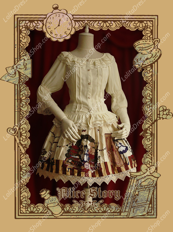 Sweet Cotten Print Alice Story Infanta Lolita JSK