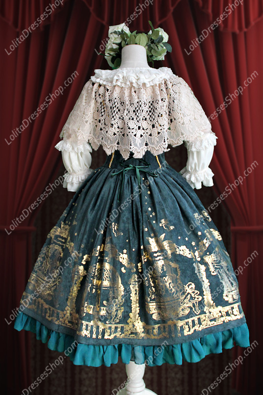 Sweet Cotten Hollow Lace Infanta Lolita Cape