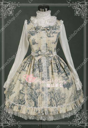 Sweet Magic Tea Party JSK Floral Xiliya Palace Lolita Dress