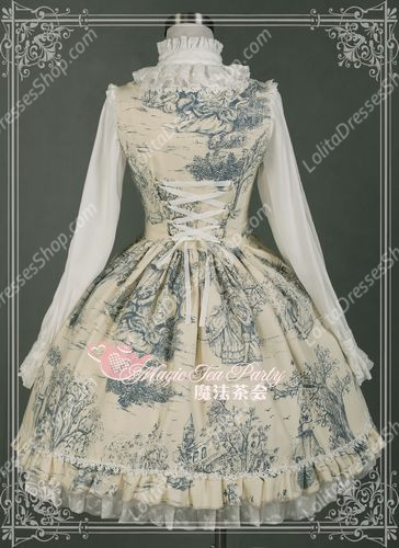 Sweet Magic Tea Party JSK Floral Xiliya Palace Lolita Dress