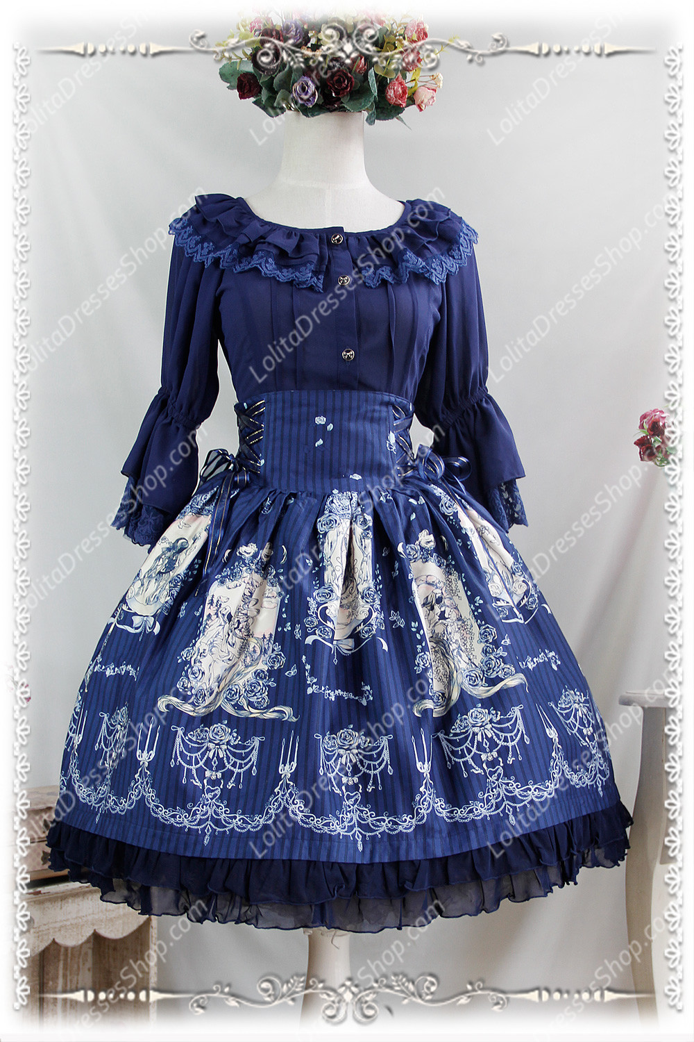 Sweet Cotten Print Tangled Infanta Lolita SK