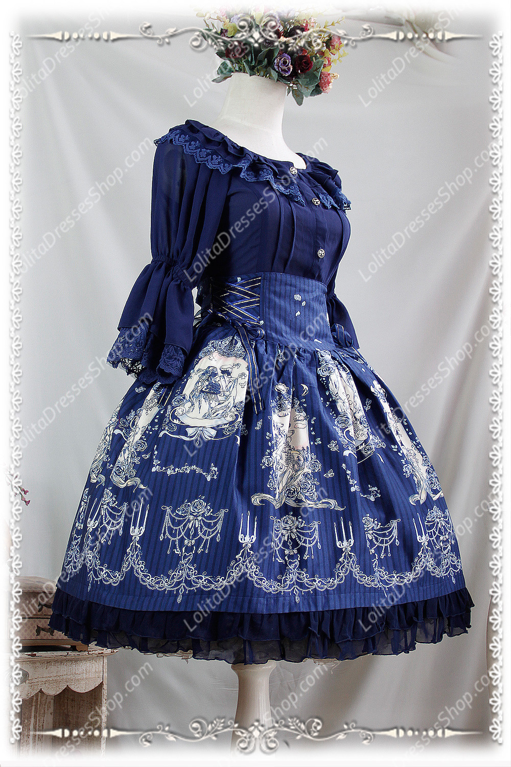 Sweet Cotten Print Tangled Infanta Lolita SK