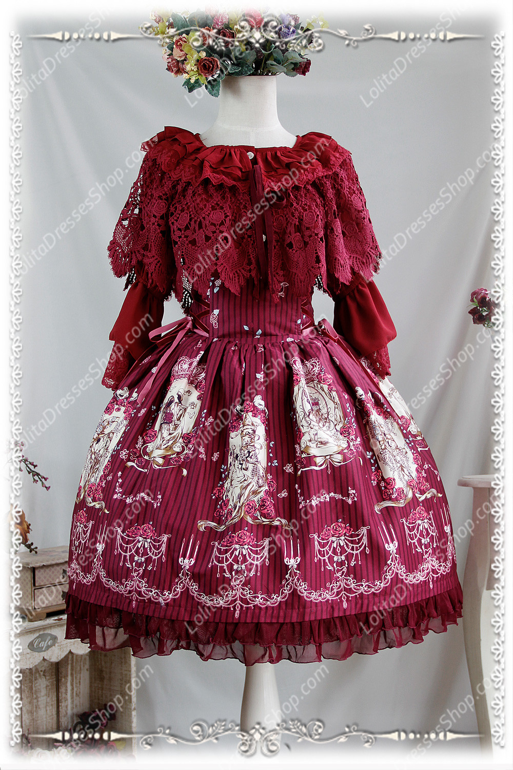 Sweet Cotten Print Tangled Infanta Lolita SK