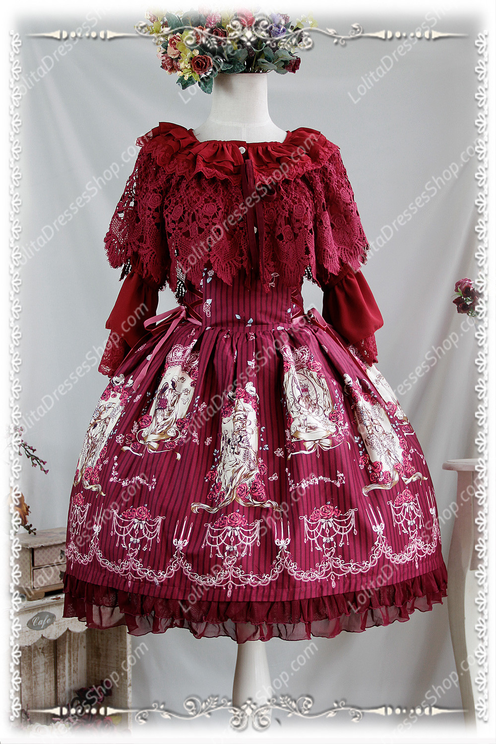 Sweet Cotten Print Tangled Infanta Lolita SK