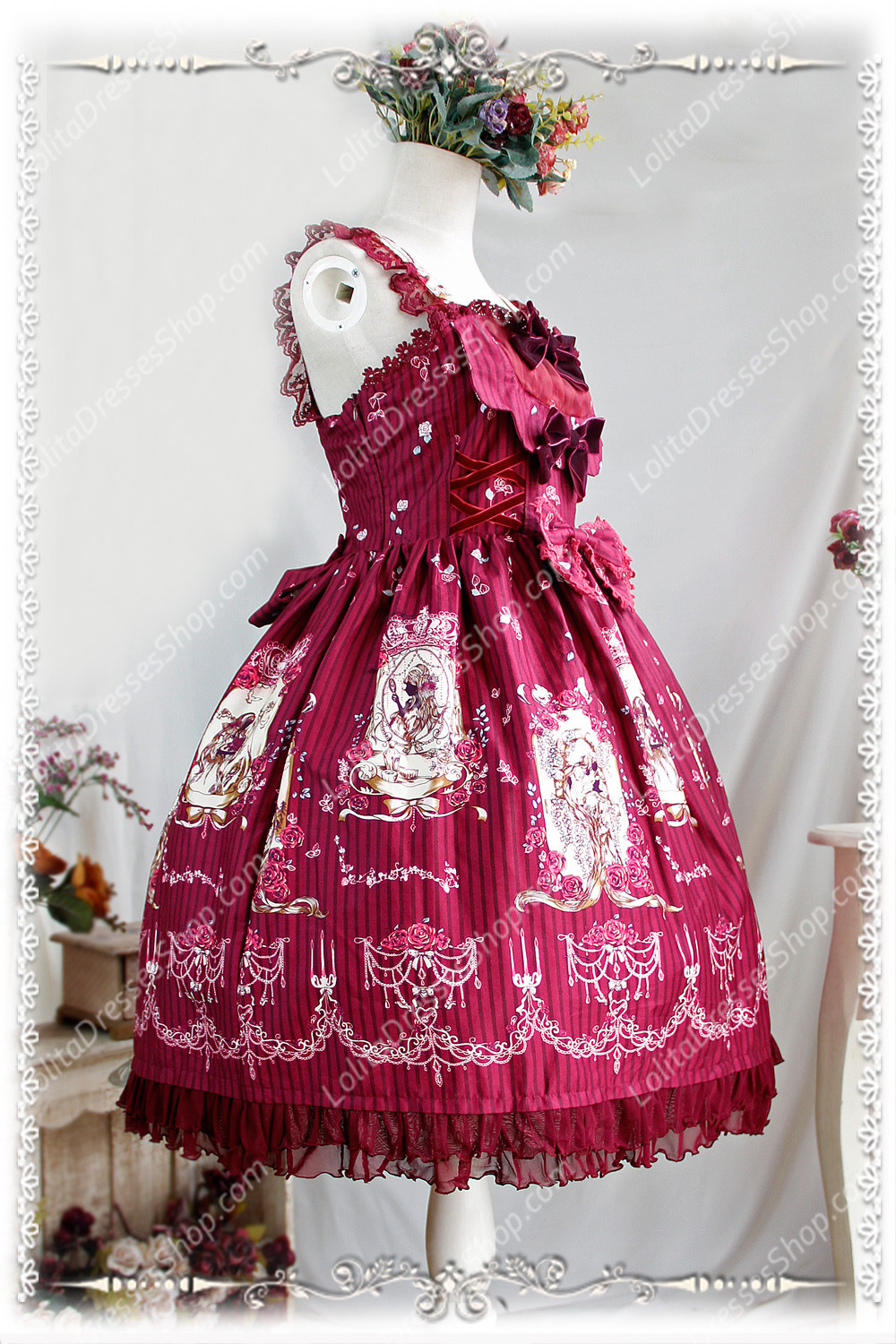 Sweet Cotten Print Jangled Infanta Lolita JSK