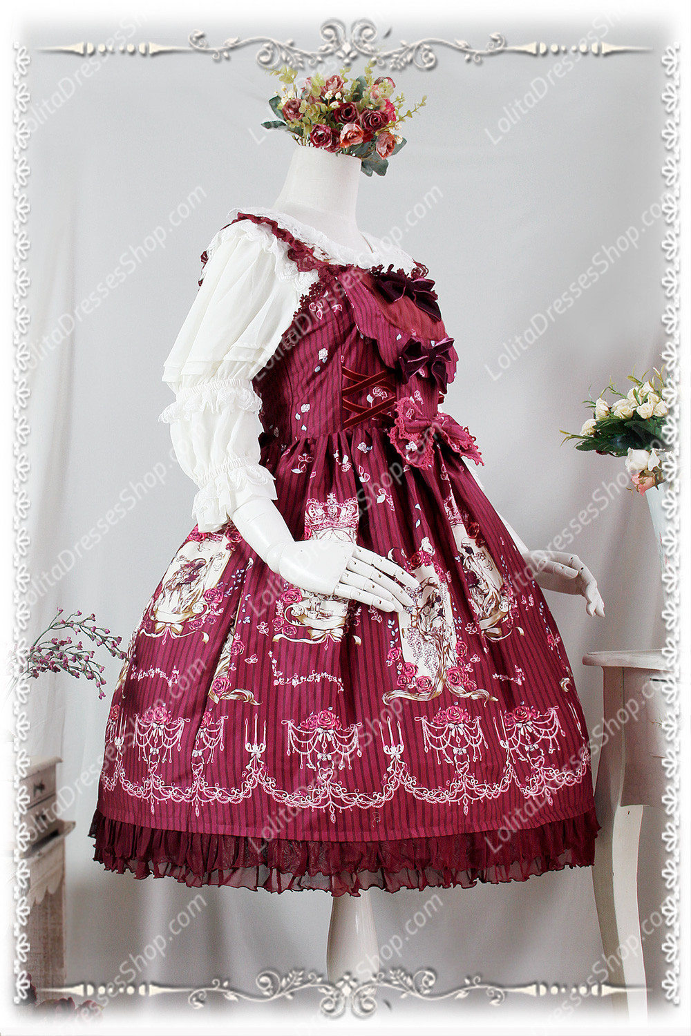 Sweet Cotten Print Jangled Infanta Lolita JSK