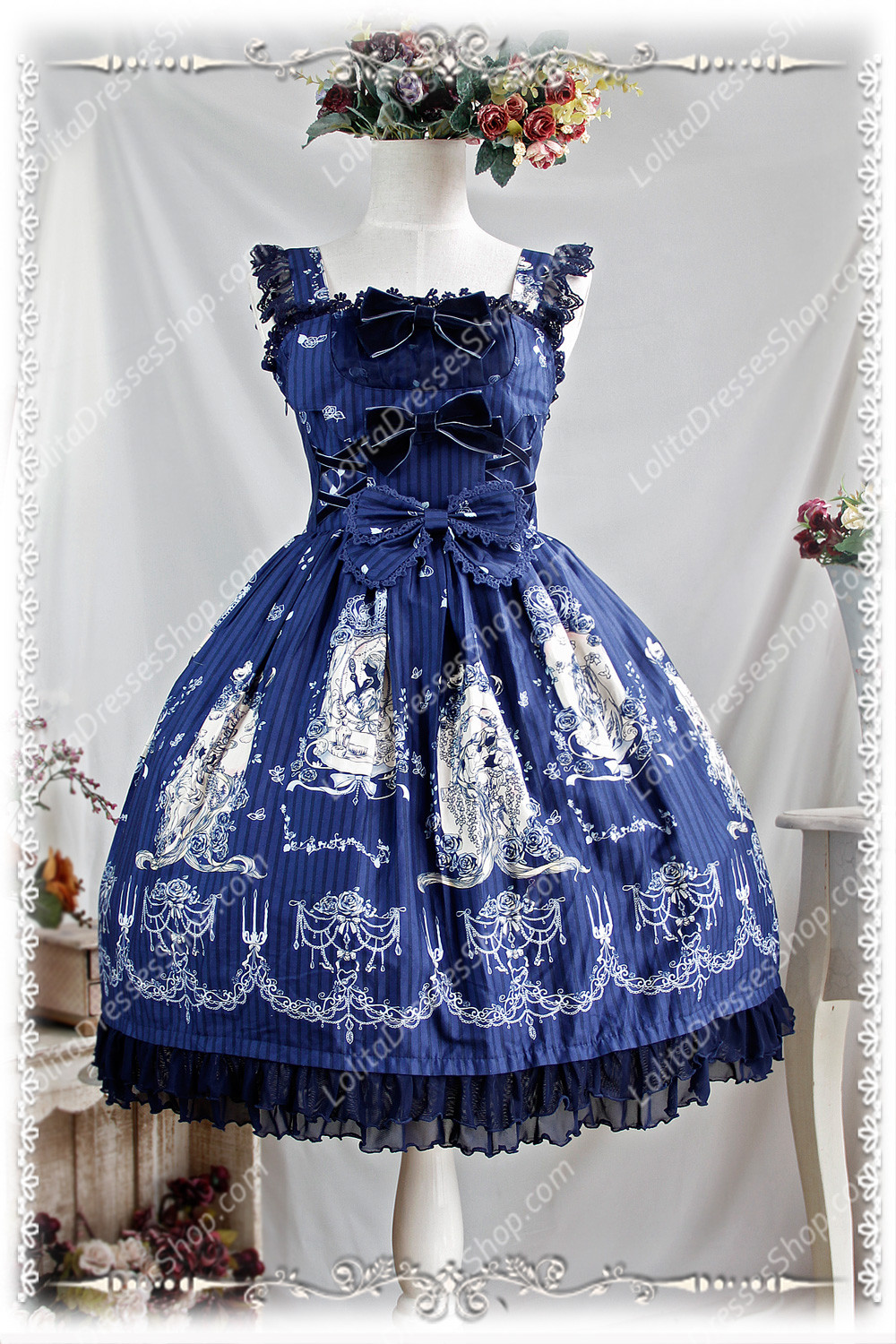 Sweet Cotten Print Jangled Infanta Lolita JSK