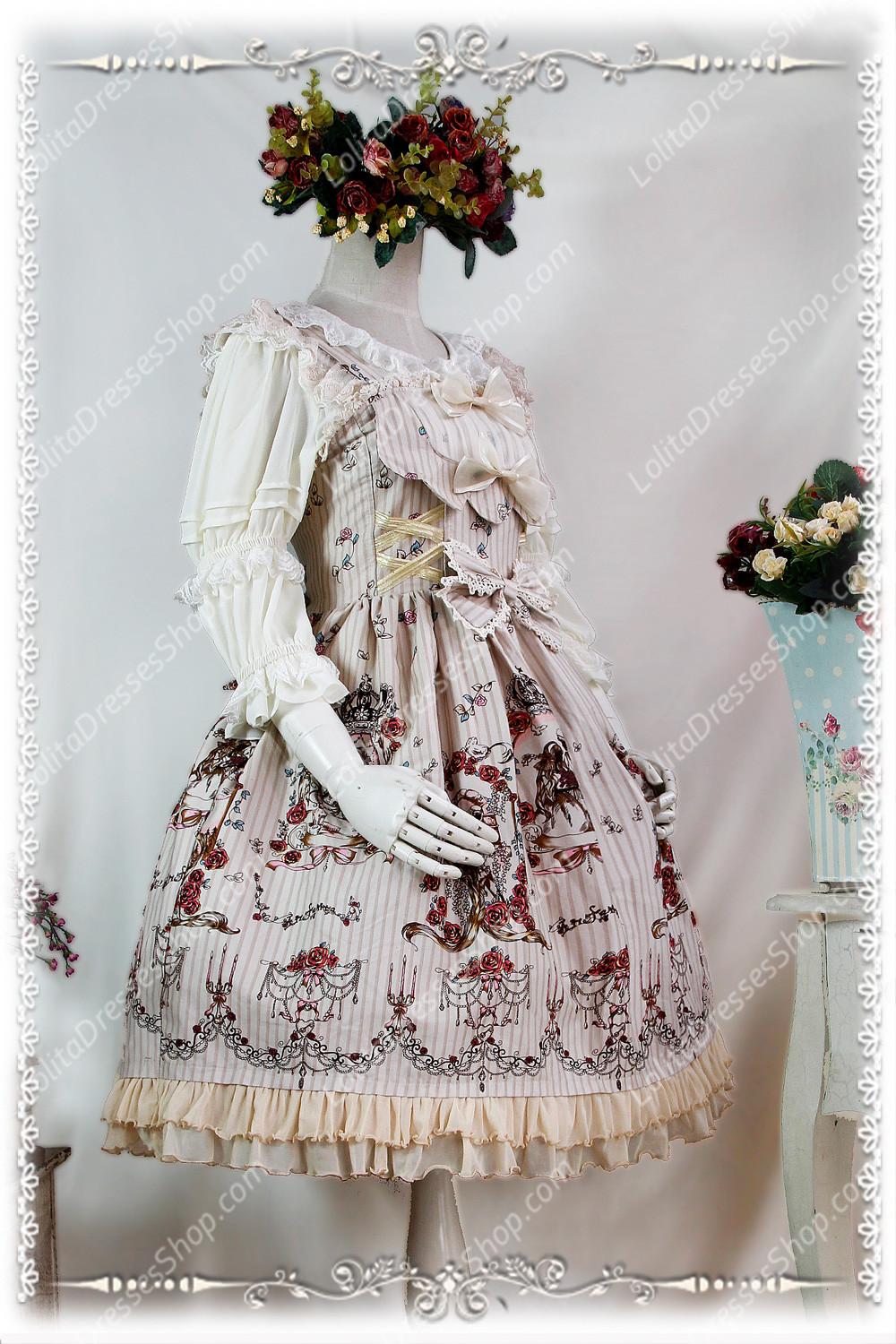 Sweet Cotten Print Jangled Infanta Lolita JSK