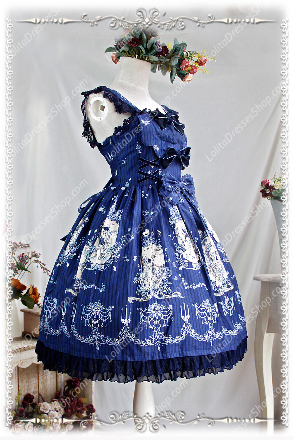 Sweet Cotten Print Jangled Infanta Lolita JSK