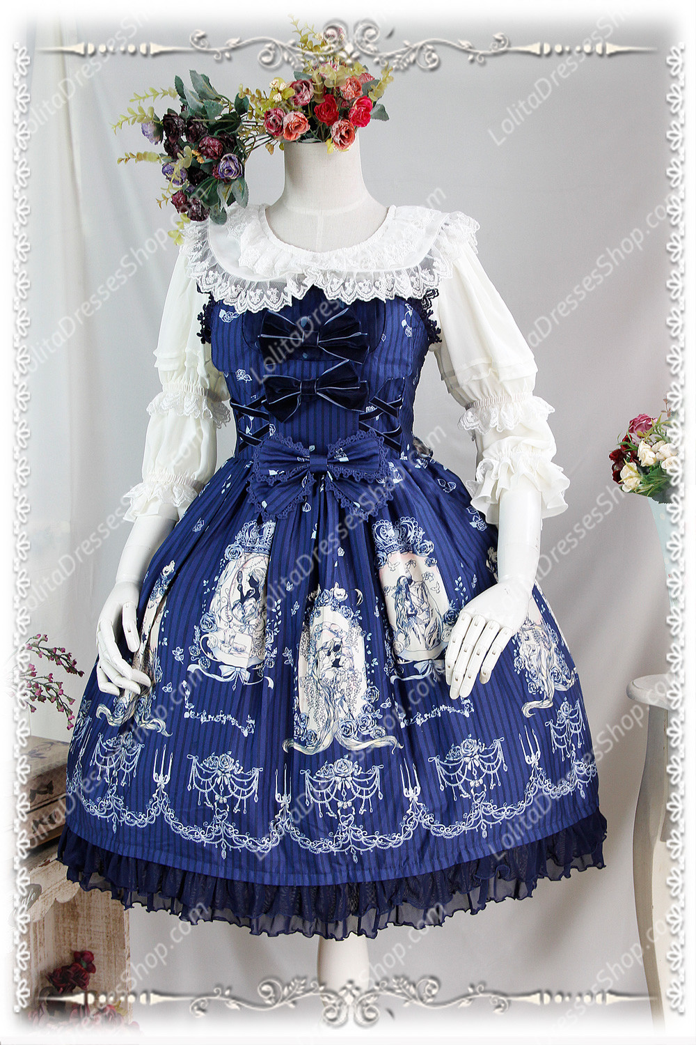 Sweet Cotten Print Jangled Infanta Lolita JSK