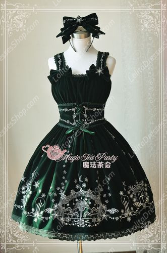 Sweet Magic Tea Party JSK Floral Embroidery Palace Lolita Dress