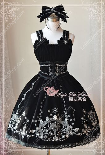 Sweet Magic Tea Party JSK Floral Embroidery Palace Lolita Dress