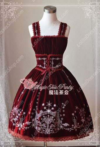 Sweet Magic Tea Party JSK Floral Embroidery Palace Lolita Dress