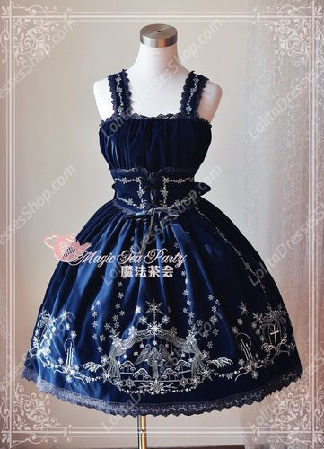 Sweet Magic Tea Party JSK Floral Embroidery Palace Lolita Dress