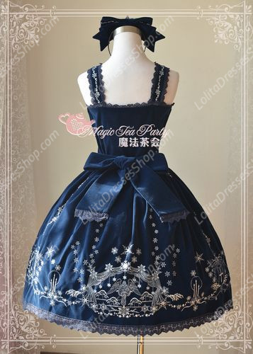 Sweet Magic Tea Party JSK Floral Embroidery Palace Lolita Dress