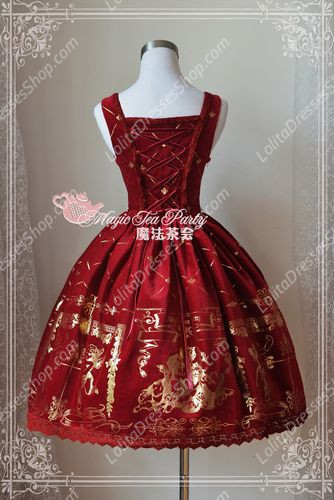 Sweet Magic Tea Party JSK Floral Velveteen Bronzing Lolita Dress